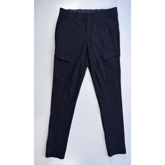 Athleta Pants - ATHLETA Cargo Pocket Joggers Tapered Ankle Womens 4 28.5" Inseam Black Stretch